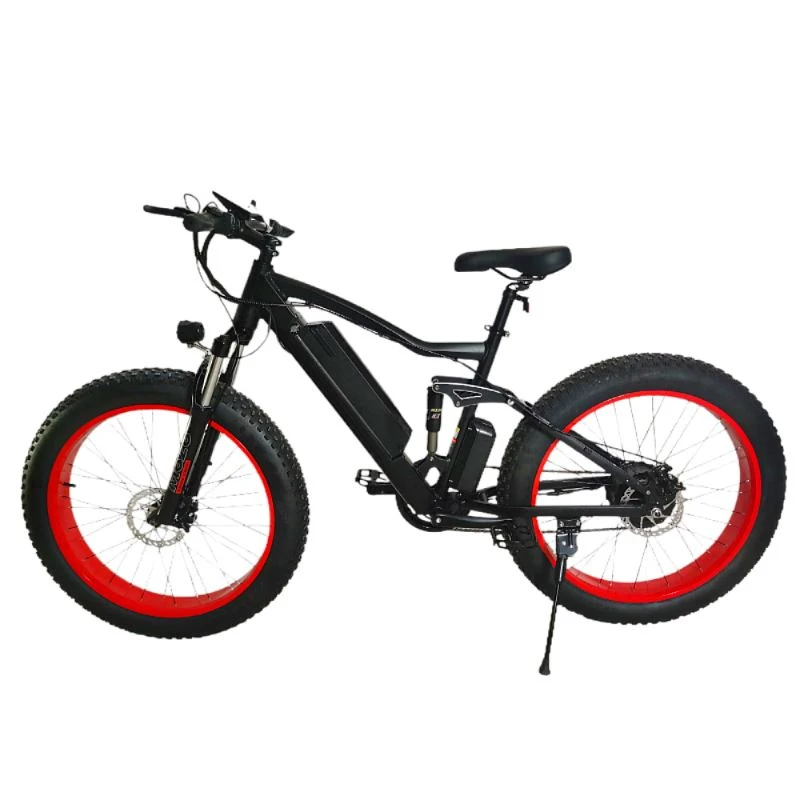 Bicicleta eléctrica con suspensión total de aleación de aluminio